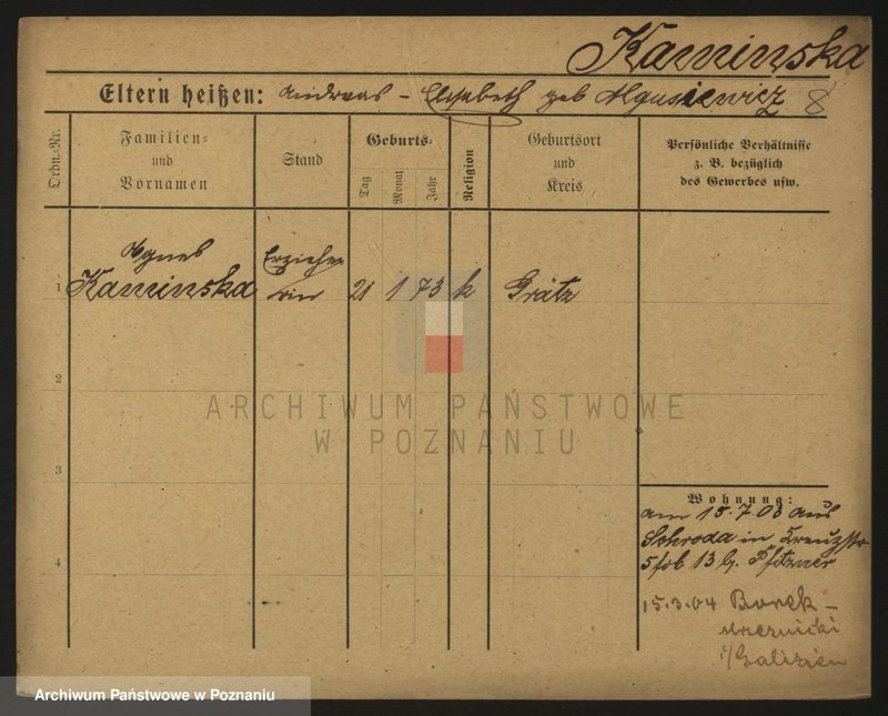 image.from.unit.number "Kamiński (samotne kobiety) - Kanarska"