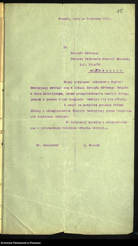image.from.unit.number "Stefan Szykowny [korespondencja związana z jego działalnością]"