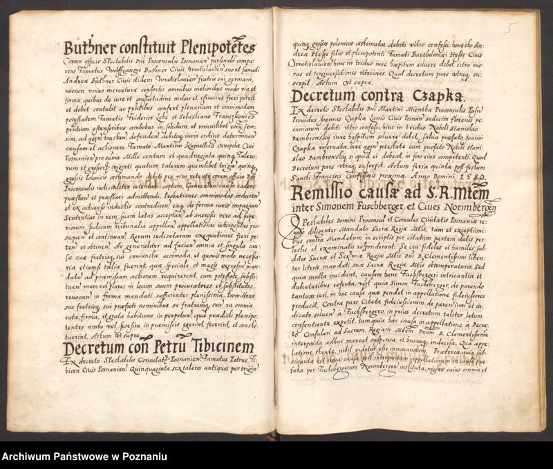 Obraz 9 z jednostki "Acta coram spectabilis consulatu Posnaniensi."