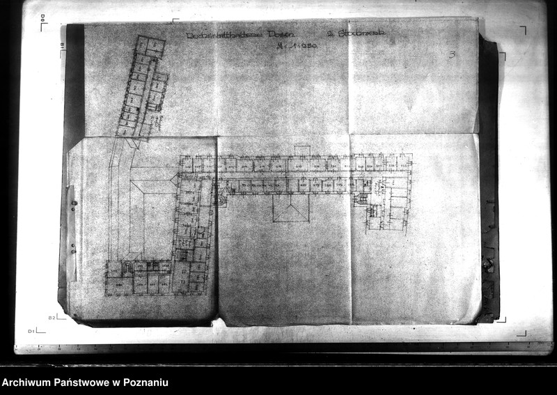 Obraz 7 z jednostki "Baupläne der Luftschutz und Brandwache für Dienstgebäude Posen, Felix- Dahn- Platz 17."