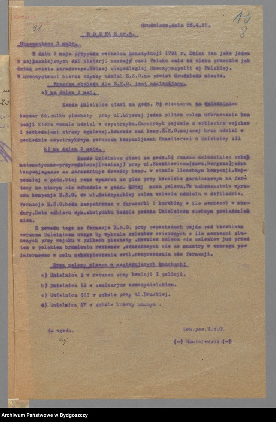 image.from.unit.number "Rozkazy zwykłe Zachodniej Straży Obywatelskiej na miasto Grudziądz"