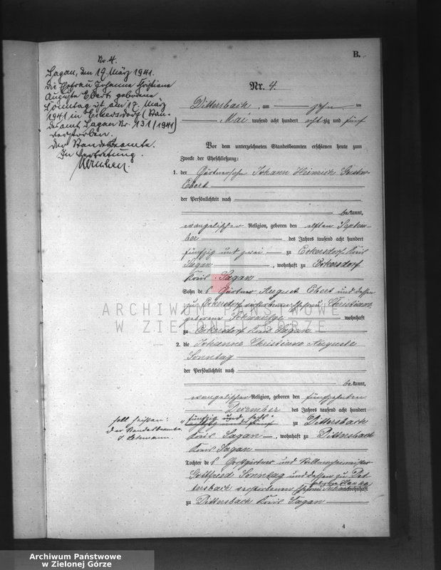 Obraz 10 z jednostki "[Księga aktów małżeństw]"