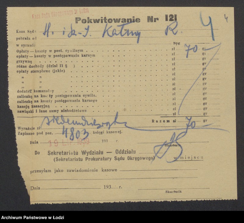 Obraz 6 z jednostki "Herszlik Kałma i Szlama Icek Kałma – wyrób krawatów, apaszek i szali"