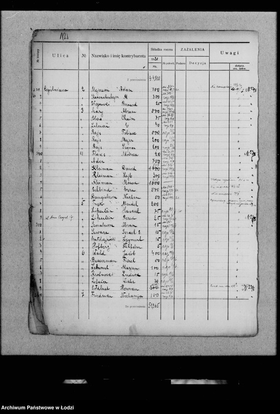 Obraz 15 z jednostki "Rejestr poborczy"