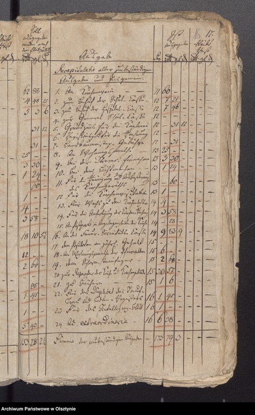 image.from.unit.number "Passenheimsche Stadt Kirchen Rechnung über Einnahme und Ausgabe"