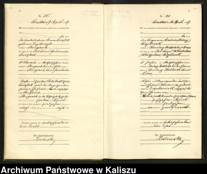 Obraz 19 z jednostki "Księga miejscowa zgonów"