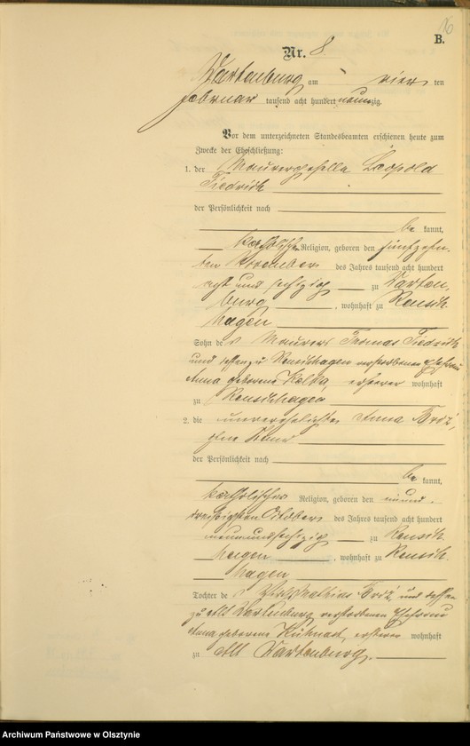 image.from.unit.number "Heiraths-Haupt-Register Nr 1 - 45"