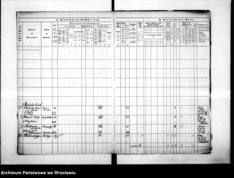 image.from.unit.number "Klassensteuerrolle nebst Eikommens - Nachweisung"