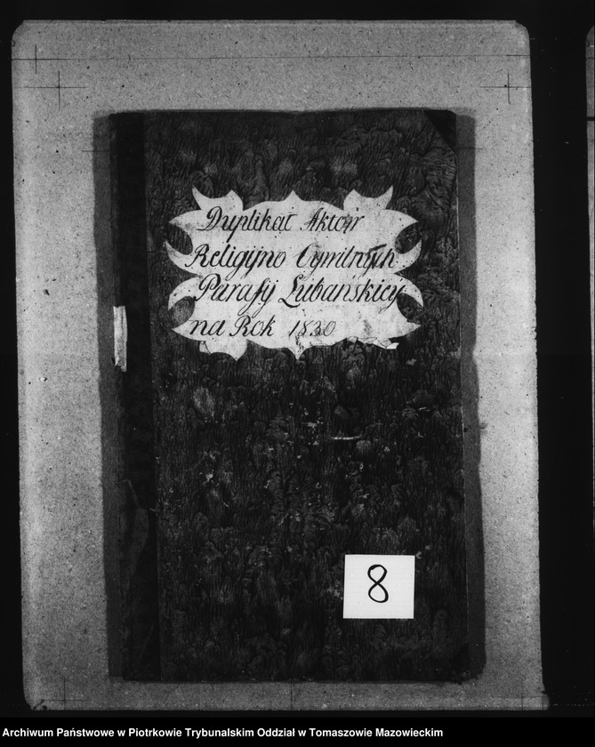 Obraz 4 z jednostki "Duplikat Aktów Religijno Cywilnych Parafij Lubańskiey na Rok 1830"