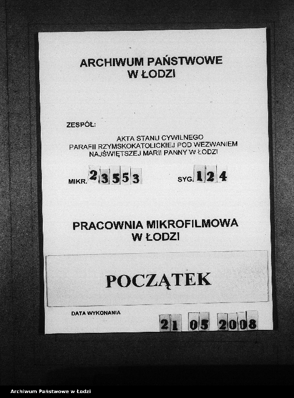 Obraz 1 z jednostki "Akta urodzeń"