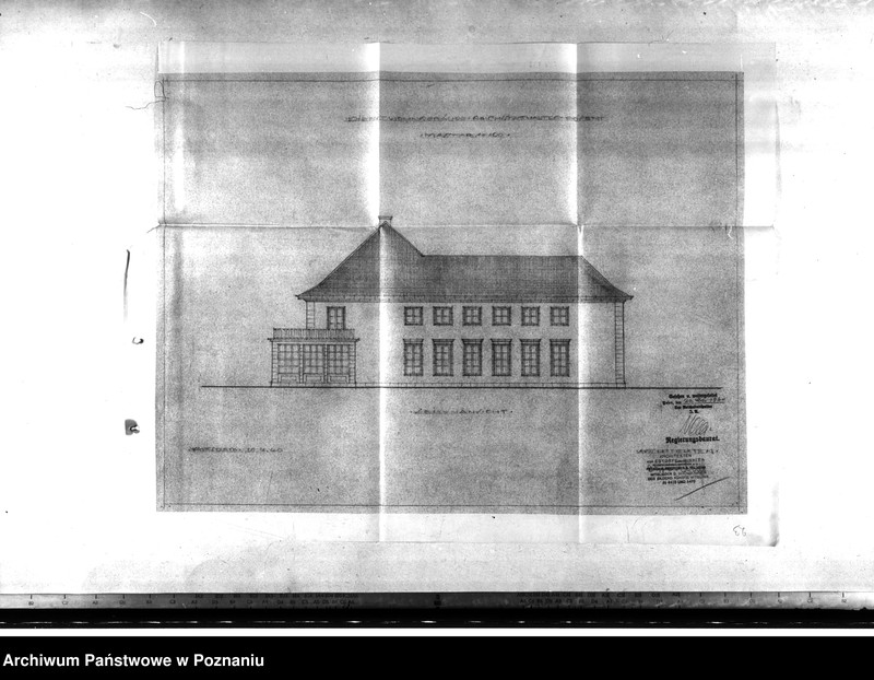 Obraz 18 z jednostki "Dienstwohngebäude - Reichsstatthalter Posen. Kostenvoranschlag, Baubeschreibung"