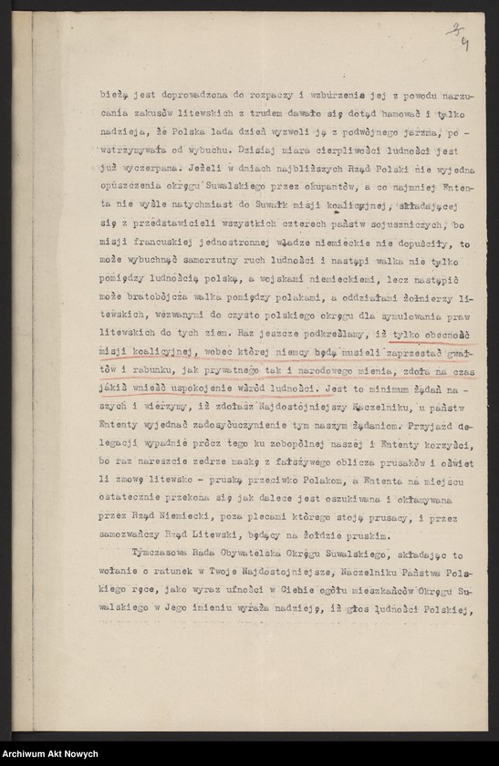 image.from.unit.number "Litwa, Suwalskie (rezolucje i memoriały w sprawie przełączenia do Polski), tom I"