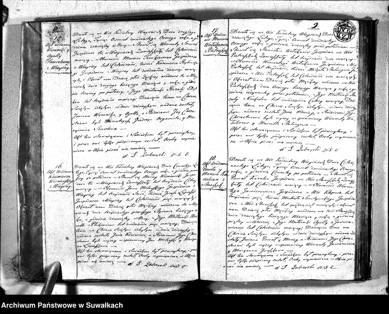 Obraz 7 z jednostki "Duplikat urodzonych, zaślubuionych i zeszłych parafii wieysieysiey na rok 1828"