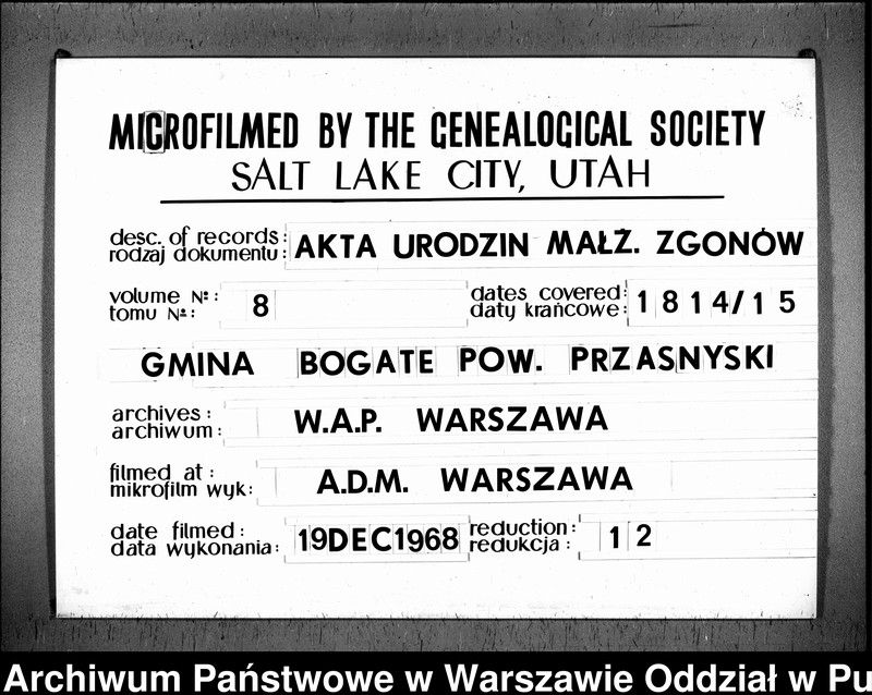 image.from.unit.number "Akta urodzeń, małżeństw i zgonów"