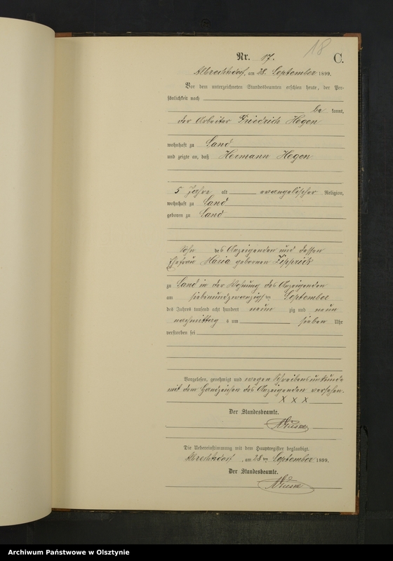 image.from.unit.number "Sterbe-Neben-Register Nr 1 - 26"