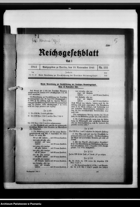 Obraz 9 z jednostki "Beamtenrecht."