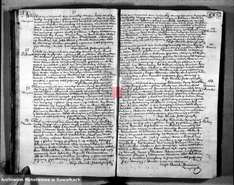 image.from.unit.number "Akta trzech obiektów urodzenia, małżeństw i zejścia parafii weysieyskiey z roku 1832"