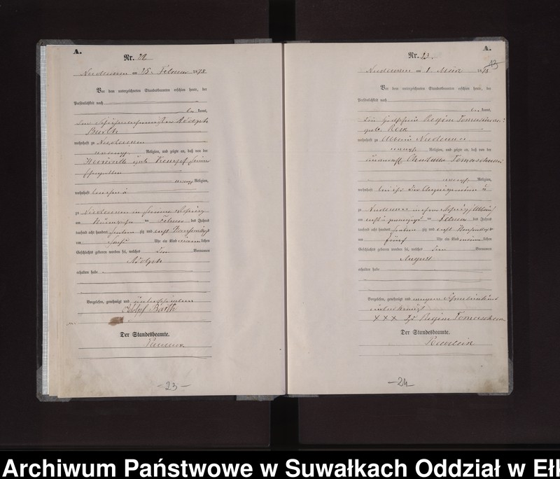 image.from.unit.number "Geburts-Haupt-Register des Königlich Preussischen Standes-Amtes der Stadt Nicolaiken Kreis Sensburg"