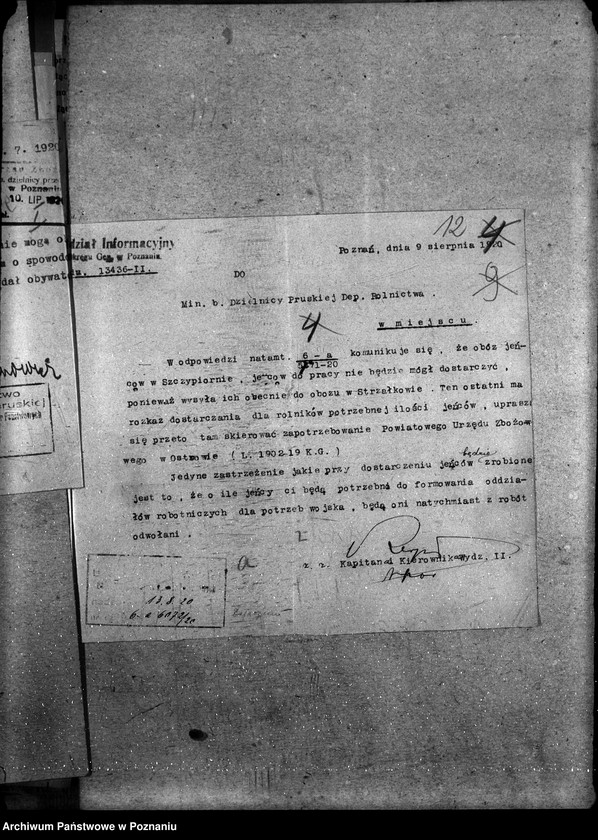 Obraz 16 z jednostki "Sprawy szczegółowo-administracyjne Jeńcy"