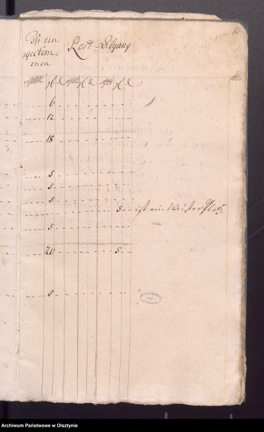 image.from.unit.number "Kobultische Kirche-aller Einnahme und Ausgabe-wie auch Bau-Rechning"
