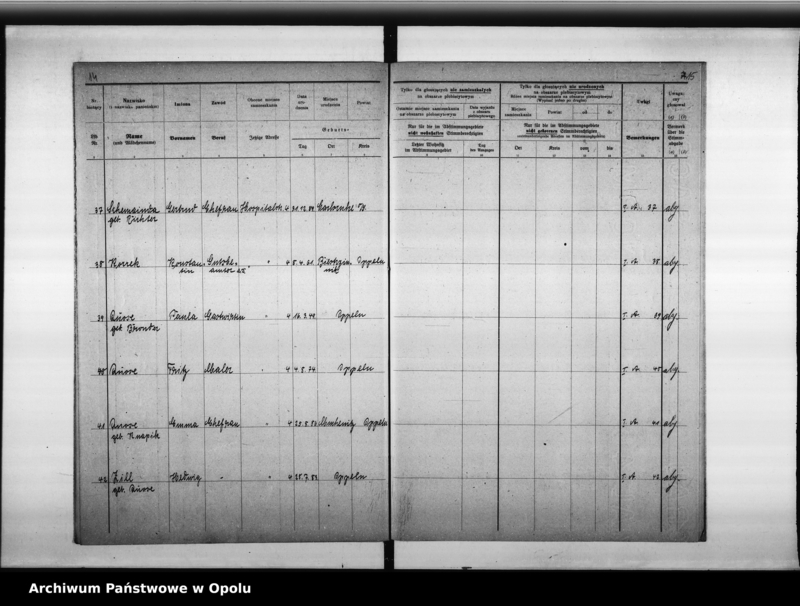 Obraz 12 z jednostki "33. Wahlbezirk Wahllokal: Schule II Nikolaistr[asse] 32"
