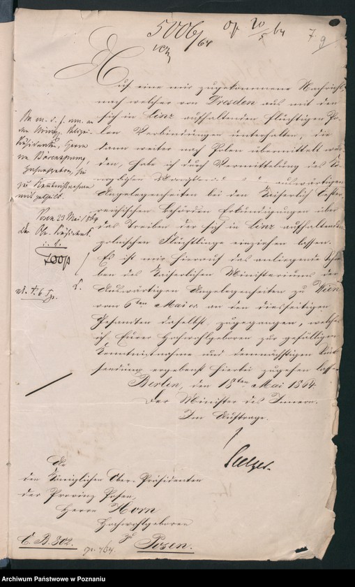 Obraz 11 z jednostki "Der Uebertritt polnischer und diesseitiger Untertanen auf preussisches und jenseitiges Gebiet während der polnischen Insurrektion und die dagegen getroffenen Massnahmen."