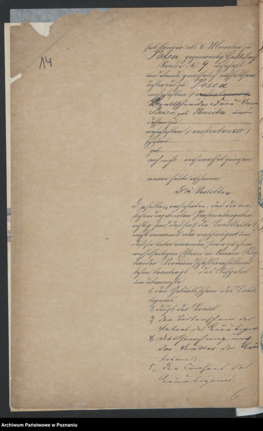 Obraz 16 z jednostki "Die von den Verlobten beigebrachten Urkunden zur Eheschliessung pro 1878"