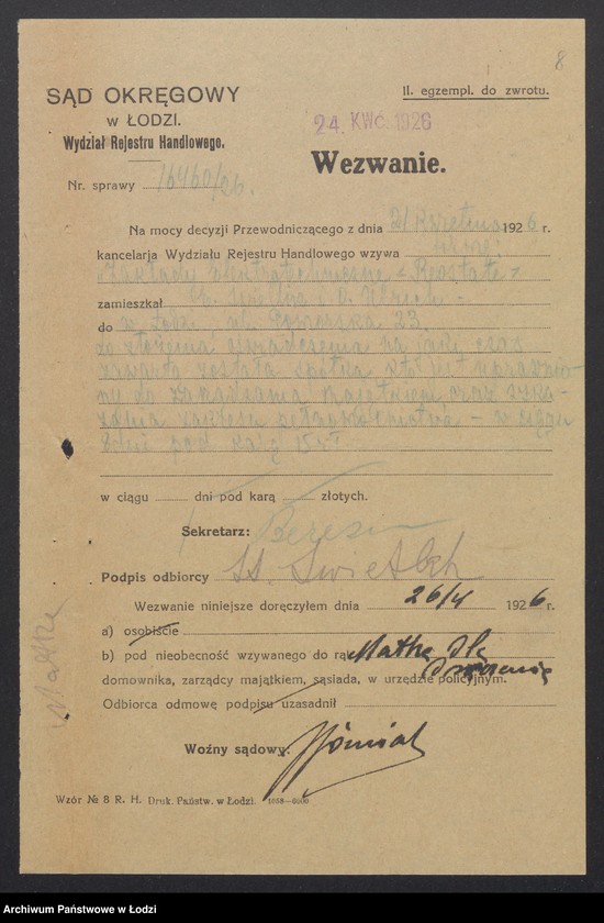 Obraz 10 z jednostki "O. Ulrich i E. Świetlik – zakłady elektrotechniczne „Reostat”"