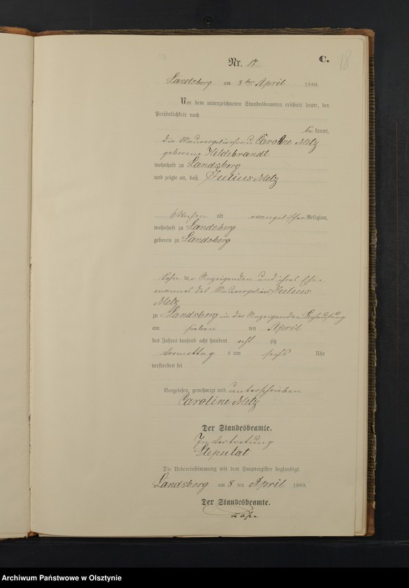 image.from.unit.number "Sterbe-Neben-Register Nr 1 - 66"