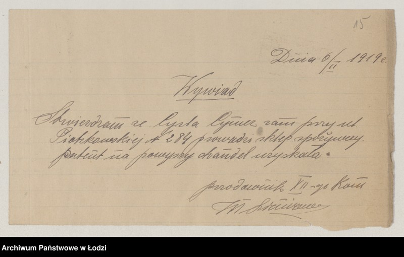 Obraz 17 z jednostki "Podania o zezwolenia na handel uliczny… "