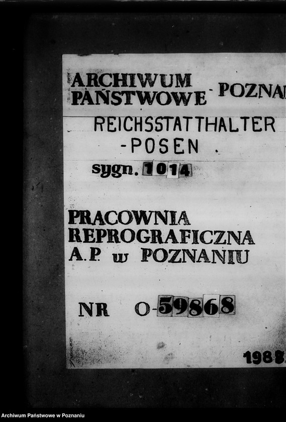Obraz 1 z jednostki "Wohnungsfürsorge für Deutsche in Posen. Rundfunksempfanganlagen"