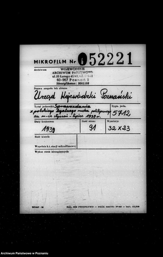 Obraz 3 z jednostki "Sprawozdania z polskiego legalnego ruchu politycznego za miesiące styczeń-lipiec 1939 r."