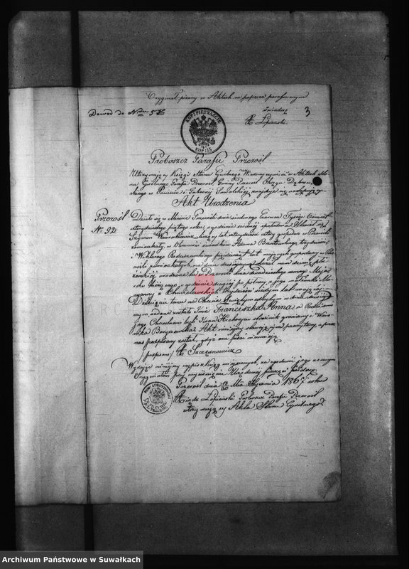 image.from.unit.number "Dowody do aktów zaślubionych z roku 1867 z parafii Filipowskiej"