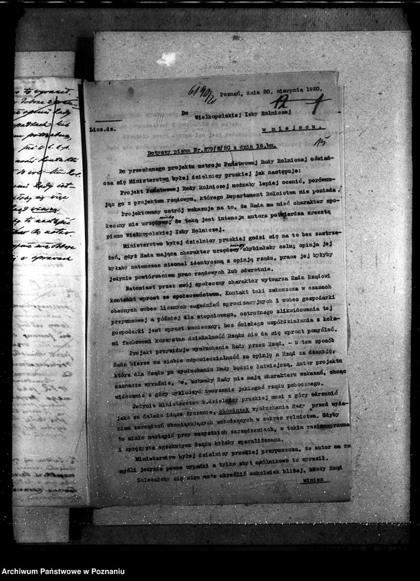 Obraz 19 z jednostki "Sprawy szczegółowo-administracyjne Państwowa Rada Rolnicza"