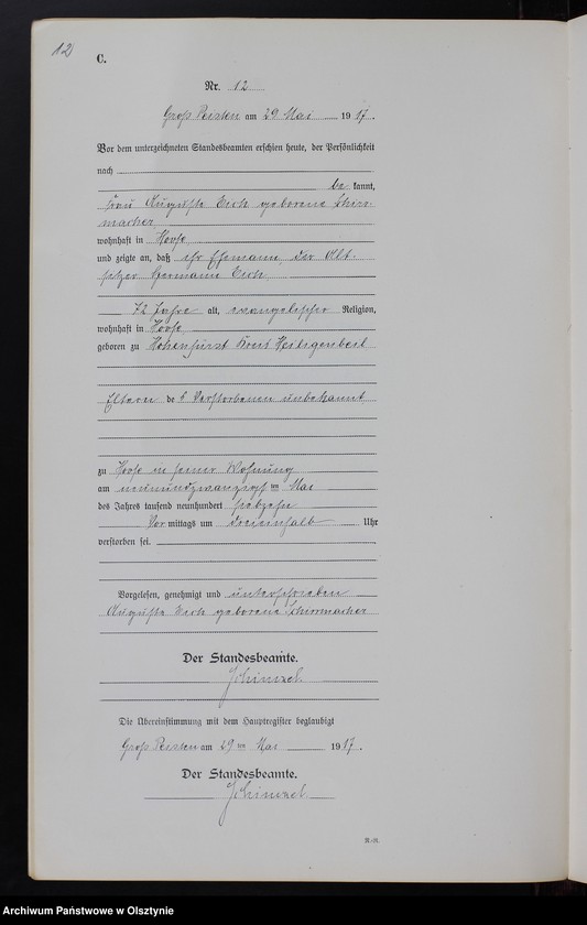 image.from.unit.number "Sterbe-Neben-Register Nr 1 - 32 [ Księga zgonów - wtóropis ]"