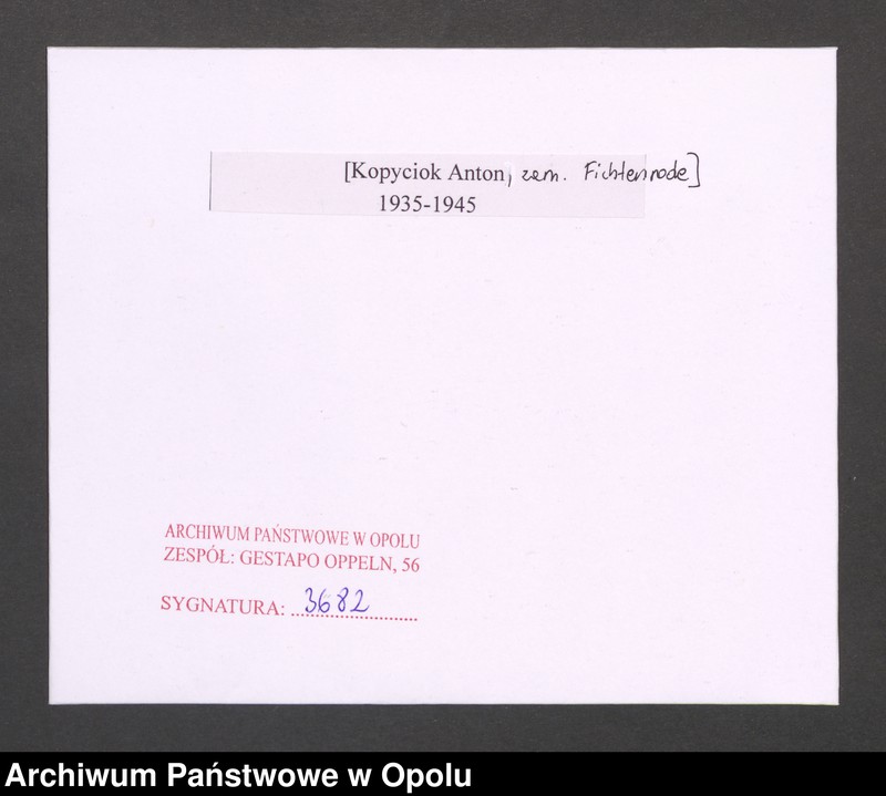 Obraz 2 z jednostki "[Kopyciok Anton, zam. Fichtenrode]"