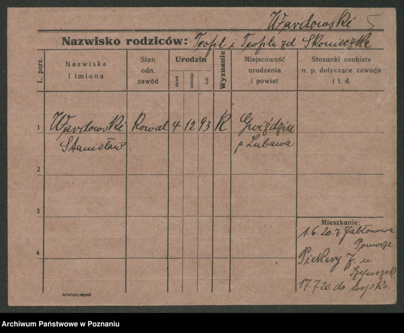 Obraz 14 z jednostki "Wardowski - Warszewski"