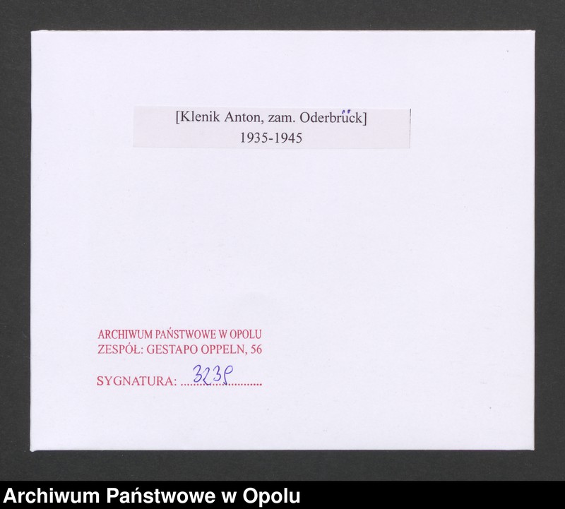 Obraz 2 z jednostki "[Klenik Anton, zam. Oderbrück]"