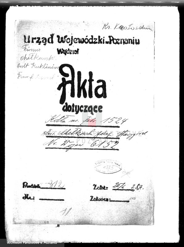 Obraz 4 z jednostki "Gospodarstwo rolne Kuklinów, pow. krotoszyński J. Chełkowskiego nr woj. kotła 6152"