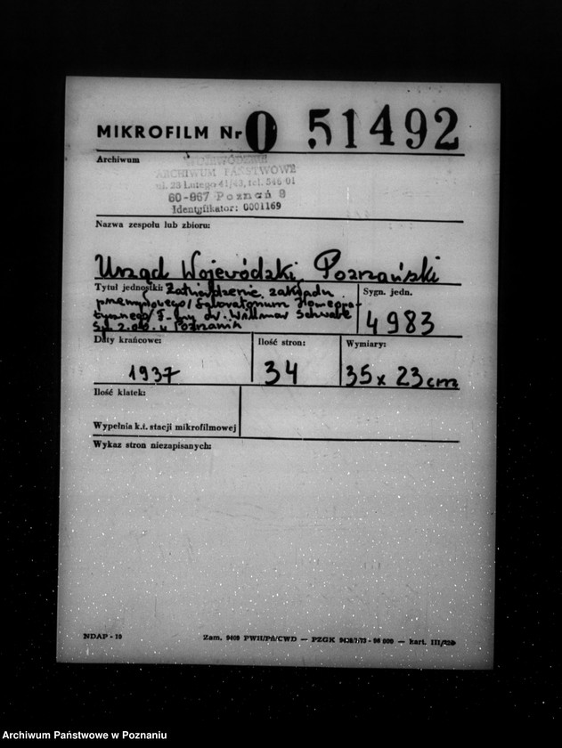 Obraz 2 z jednostki "Zatwierdzenie zakładu przemysłowego /laboratorium Homeopatycznego/ Firmy dr Willmar Schwabe Spółka z o. o. w Poznaniu"