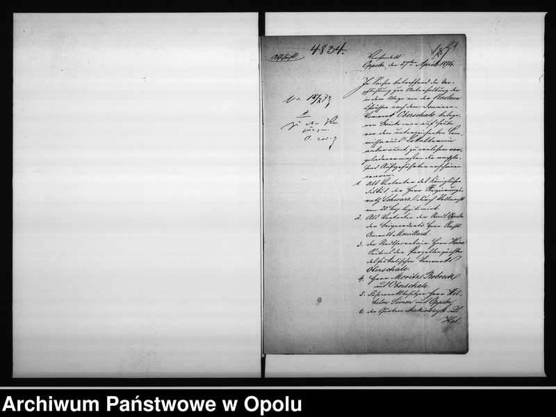 Obraz 18 z jednostki "Acta des Magistrats zu Oppeln betreffend die kleine Brücke im Wege nach dem Domainen Vorwerk Oberschale"