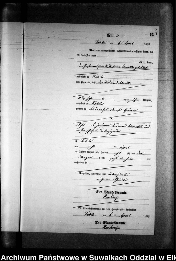 image.from.unit.number "Sterbe-Neben-Register des Preussischen Standes-Amtes Kehlen Kreis Angerburg"