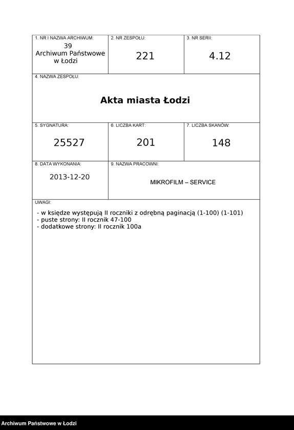 Obraz 1 z jednostki "Księga kontroli ruchu ludności (rejestr osób opuszczających gminę) Łódź, zespół VIII, lit. U, W, Z, Ż"