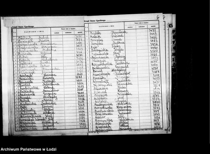 Obraz 10 z jednostki "Skorowidz do akt urodzeń"