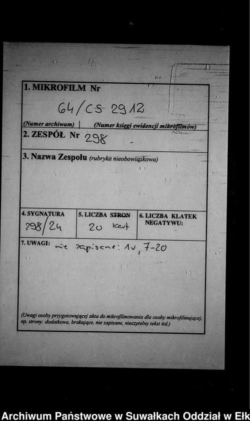 image.from.unit.number "Heiraths-Neben-Register des Preussischen Standes-Amtes Kehlen Kreis Angerburg"