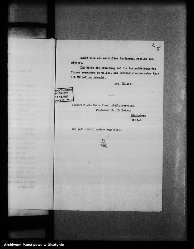 image.from.unit.number "Schmolainen, Torturm und Schloss"