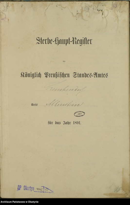 image.from.unit.number "Sterbe-Haupt-Register Nr 1 - 47"