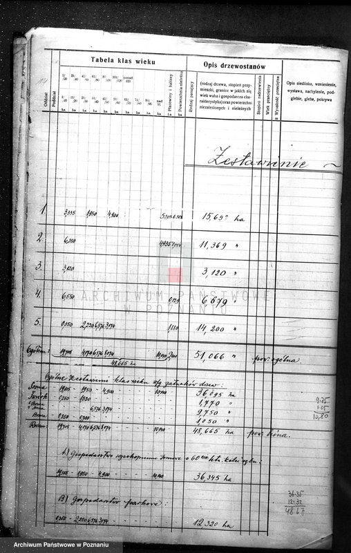 Obraz 18 z jednostki "Plan urządzania gospodarstwa leśnego dla gminy miasta Czarnkowa"