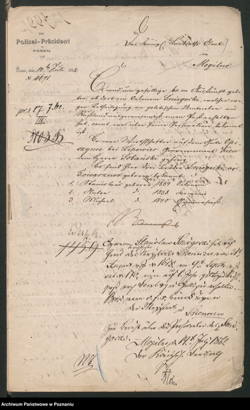 Obraz 13 z jednostki "A. betr. die Familie von Śmiegocki /Michael, Stanislaus und Anton/"