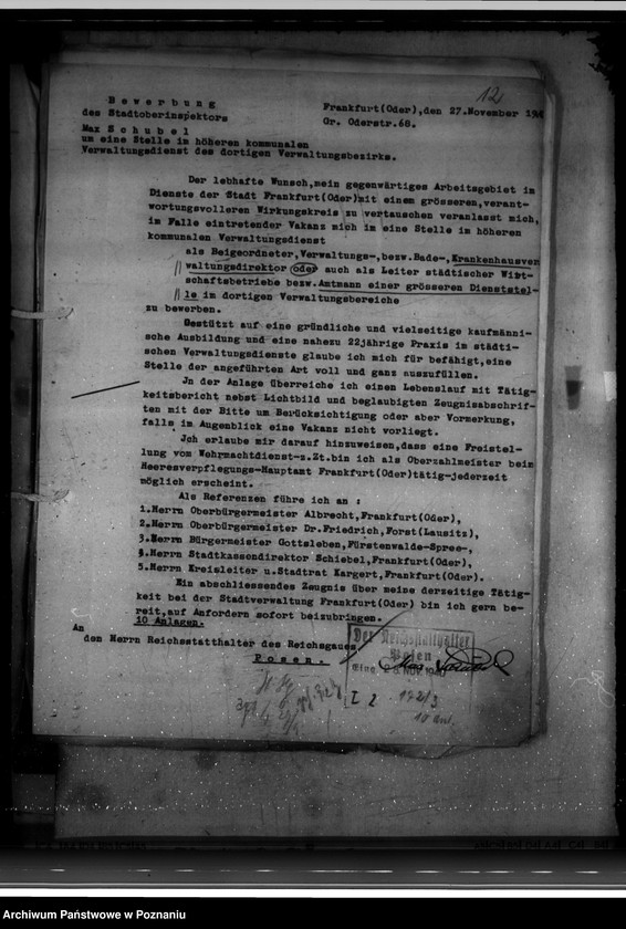 Obraz 16 z jednostki "Bewerbungen um Anstellung im öffentlichen Dienst"